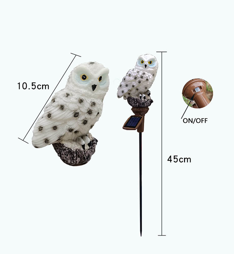Solar LED Owl Light for Garden or Yard