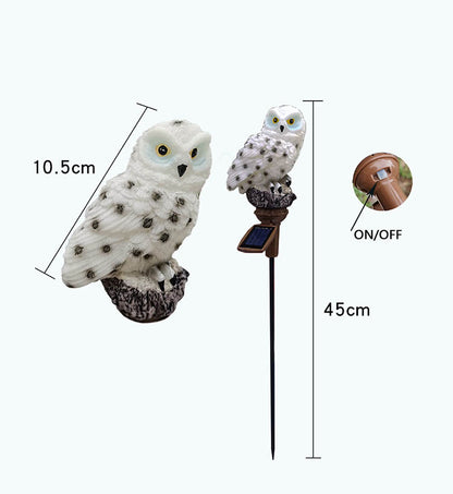 Solar LED Owl Light for Garden or Yard