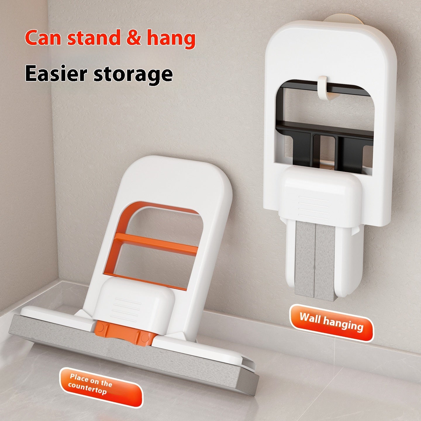 Portable Folding Mini Mop - Conquer Messes Effortlessly!