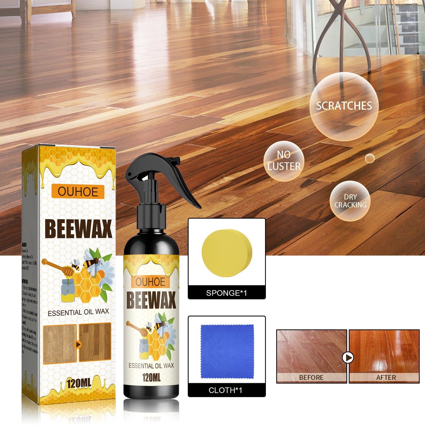 Scratch Restoration for Wood Furniture and Floors!