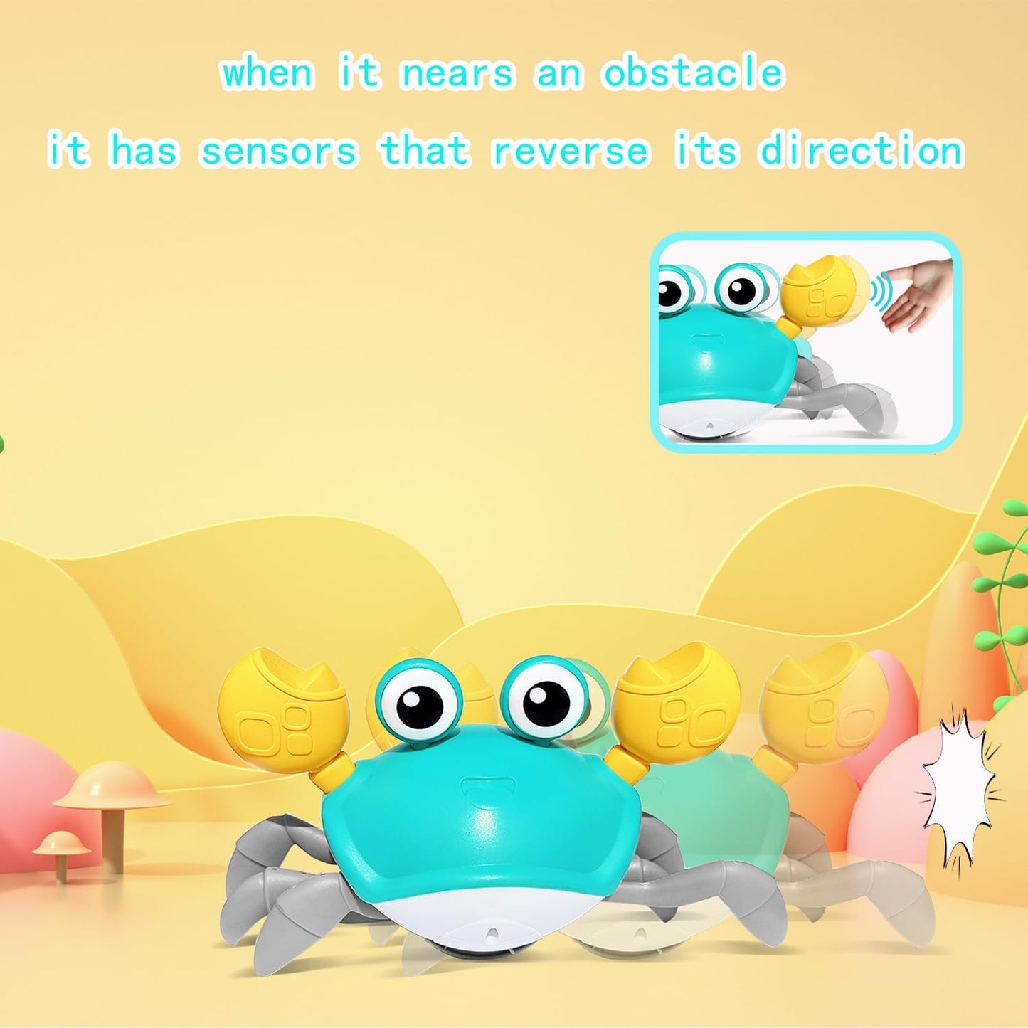 Crawling Crab Toy - Crawl, Play, Laugh!!