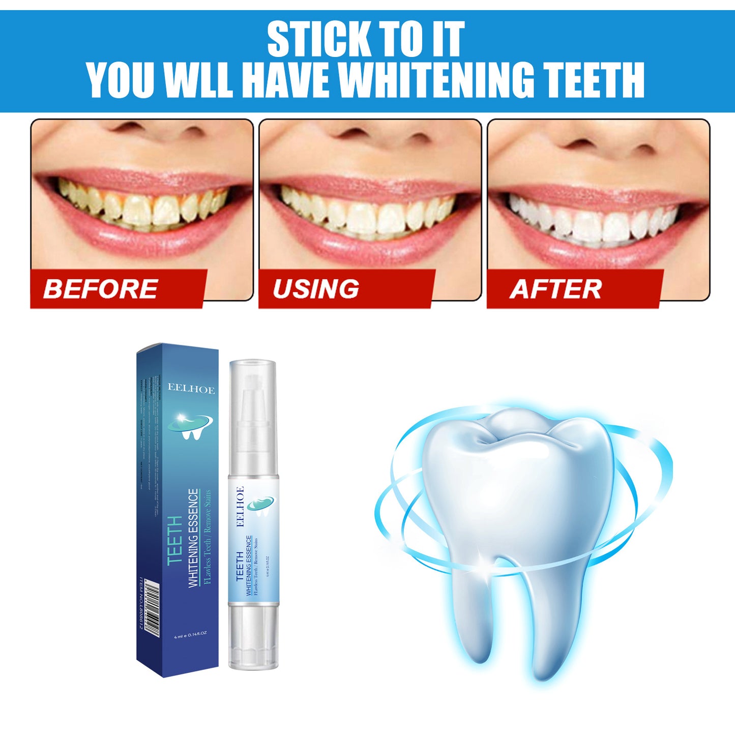 Teeth Whitening Essence - Remove Stubborn Stains!