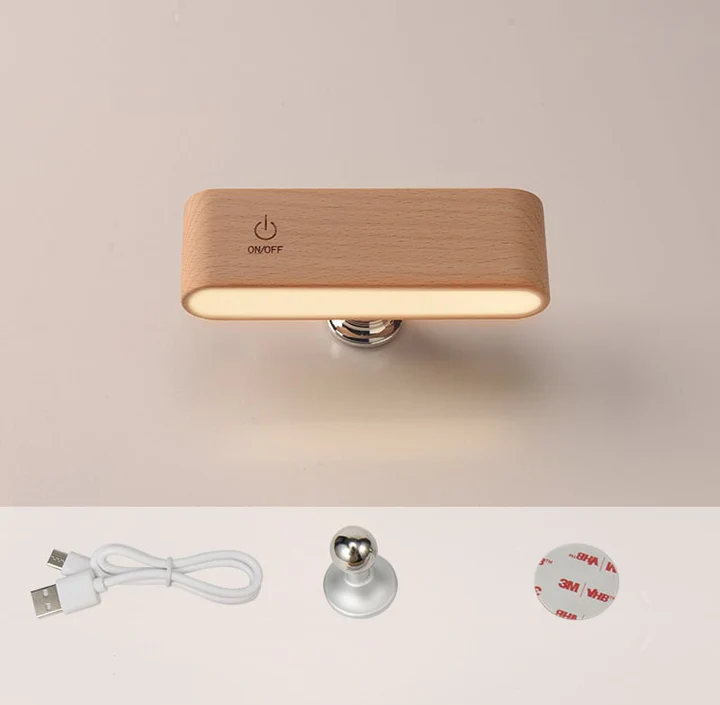 Adjustable Wooden Lamp - Bedside, Bathroom, Garage......Anywhere!!