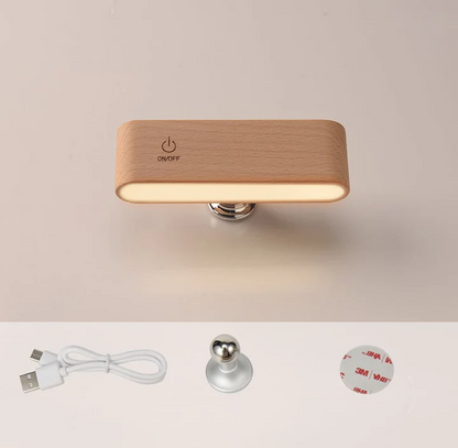 Adjustable Wooden Lamp - Bedside, Bathroom, Garage......Anywhere!!
