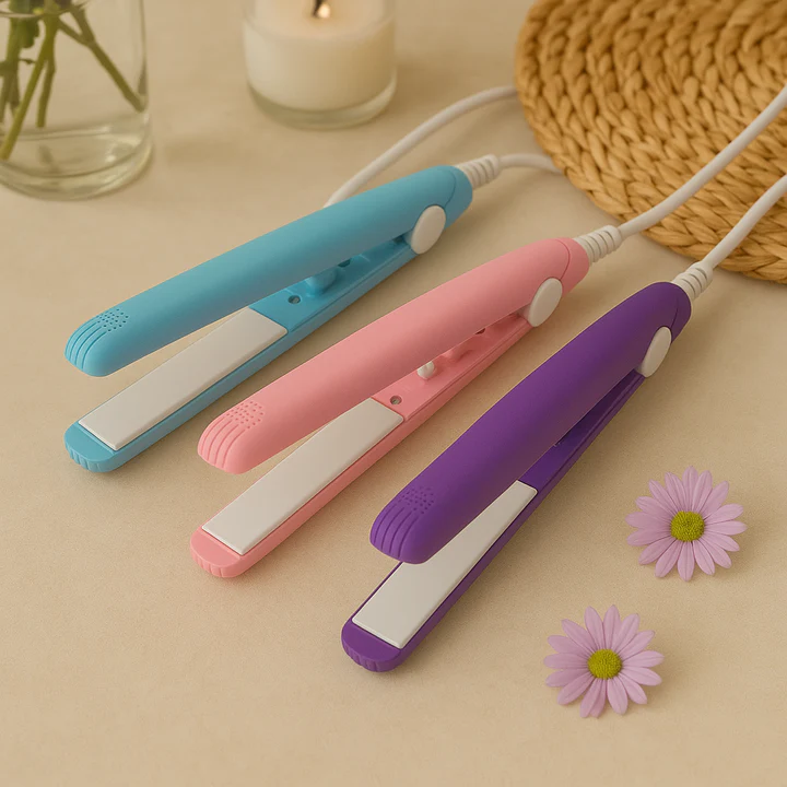 Salon Style Mini Hair Straightener Curls & Sleek Strands