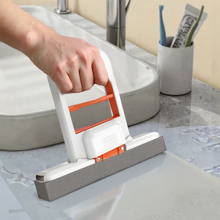 Portable Folding Mini Mop - Conquer Messes Effortlessly!