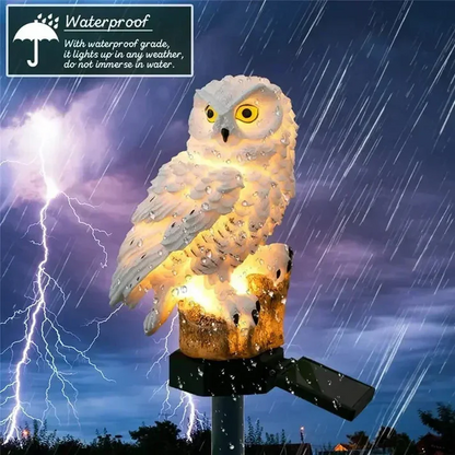 Solar LED Owl Light for Garden or Yard