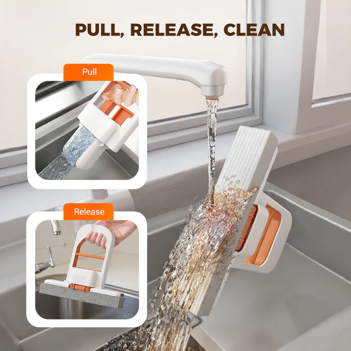 Portable Folding Mini Mop - Conquer Messes Effortlessly!