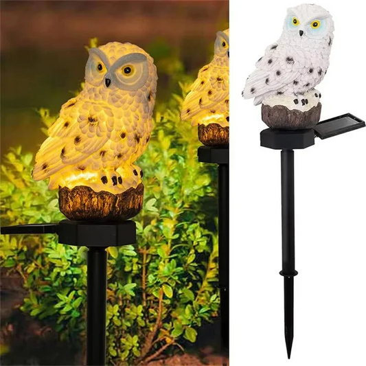 Solar LED Owl Light for Garden or Yard