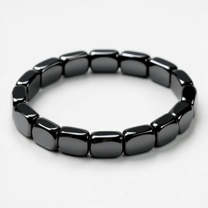 Hematite Bracelet - Natural Hematite Stone Bracelet - Boost Masculine Energy